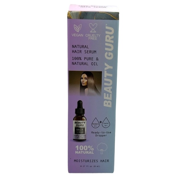 Beauty Guru Natural Hair Serum, 100% Pure & Natural Oil, Vegan & Cruelty Free - Picture 1 of 6